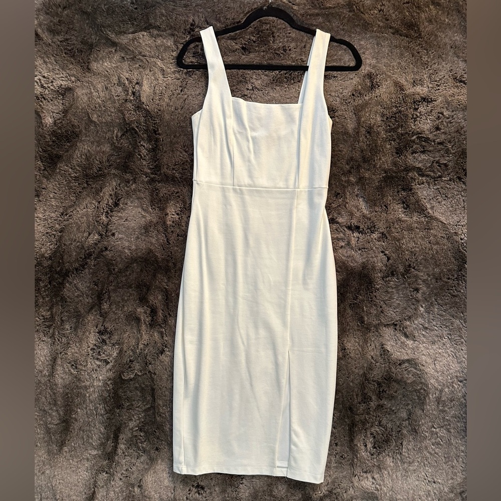 White Bodycon Pencil Midi